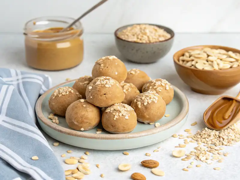 No-Bake Peanut Butter Balls—easy, healthy toddler snacks packed with protein and perfect for on-the-go munching.